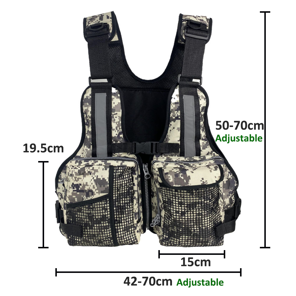 Fishing Equipment In - Outdoor Fishing Vest with Multiple Pockets