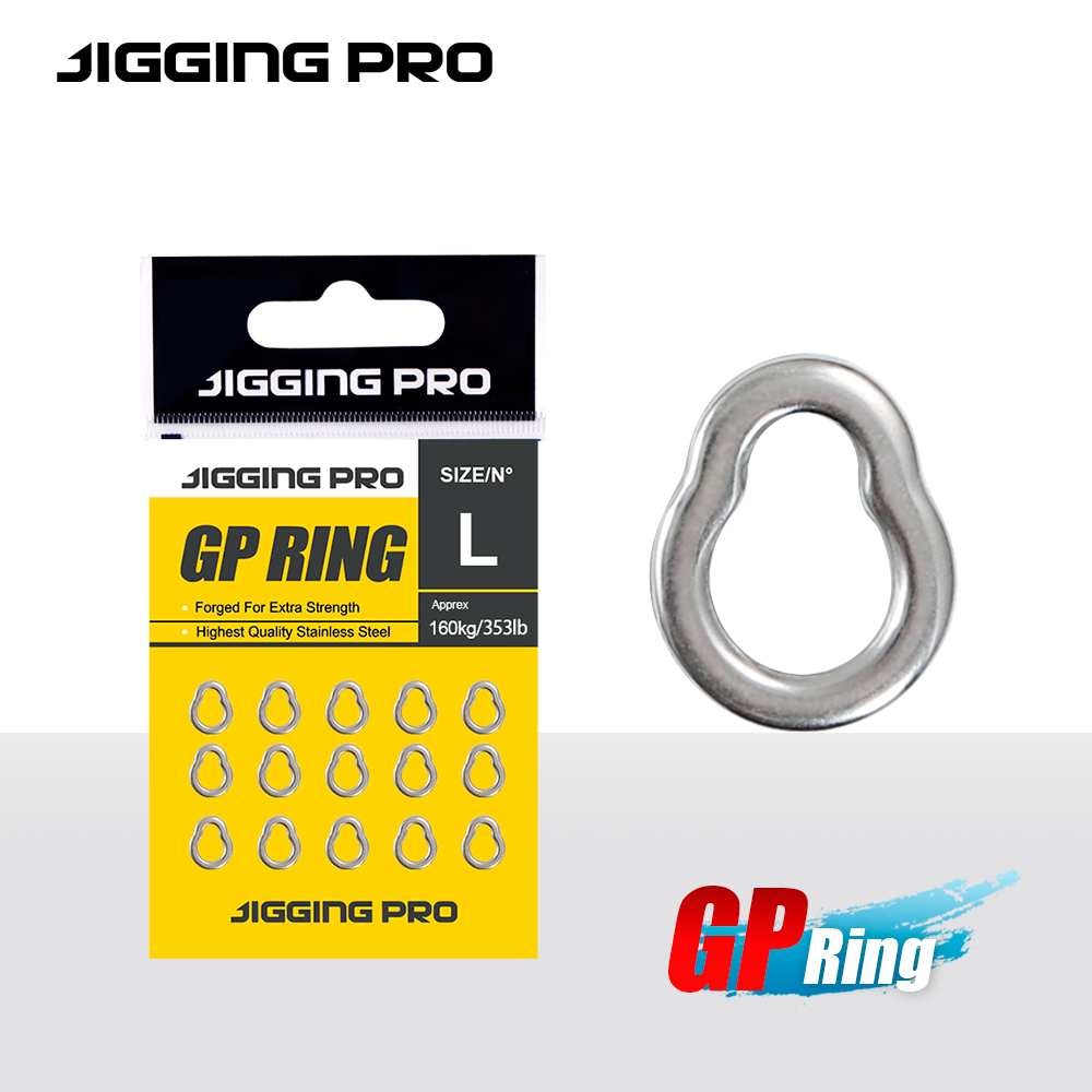 Fishing Equipment For Beginners - JIGGING PRO 15Pcs GP Solid Ring