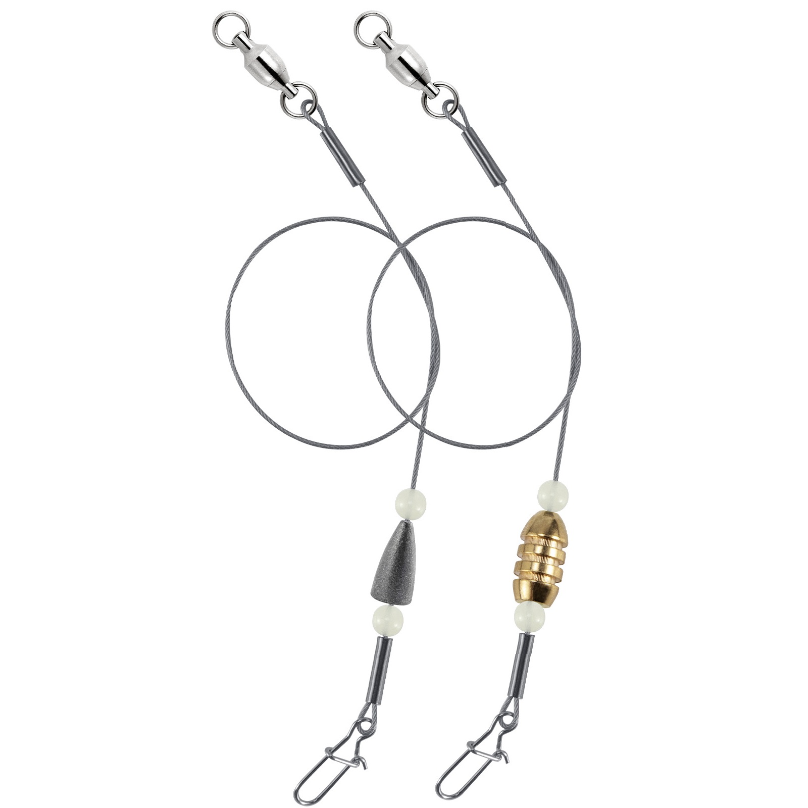 Snell Fishing Rig - 10pcs Carolina Rig Anti-bite Fishing Wire
