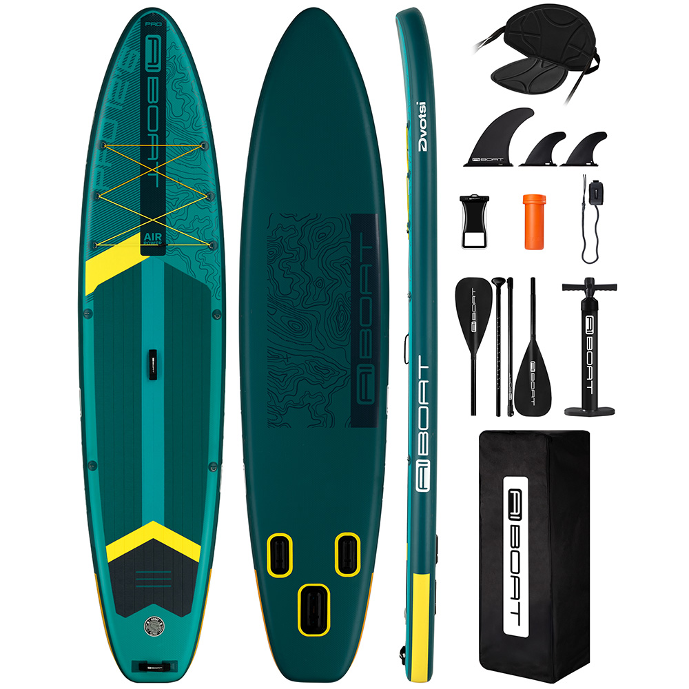 Fishing Equipment For Beginners - AIBOAT Green Pro SUP Waterproof Inflatable
