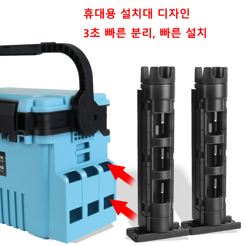 Fishing Equipment For Beginners - JSFUN Fishing Box Barrel Holder Detachable