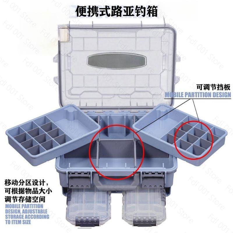 Tackle Box - Fishing Tackle Box Large Capacity Portable