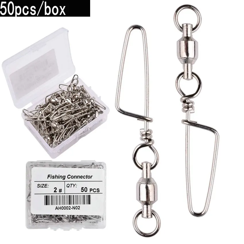 Tackle Box - 50pcs Fishing Ball Bearing Swivel with