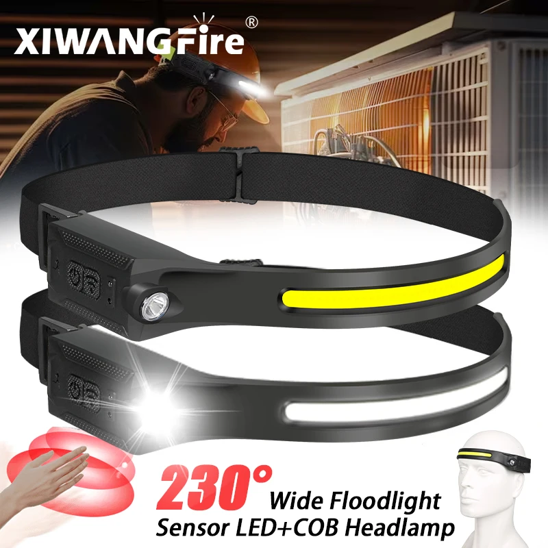 Fishing Headlamp - Rechargeable LED Headlamp,3 Modes Adjustable Brightness