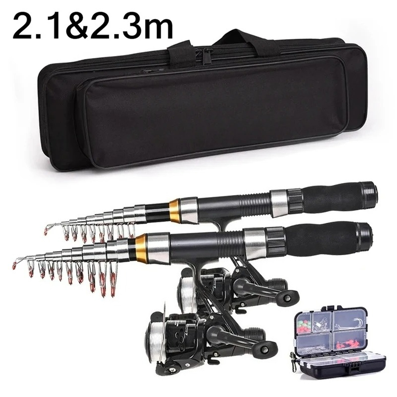 Fishing Equipment Bag - BRAVMAK 2.1/ 2.3 mTelescopic Fishing Rod