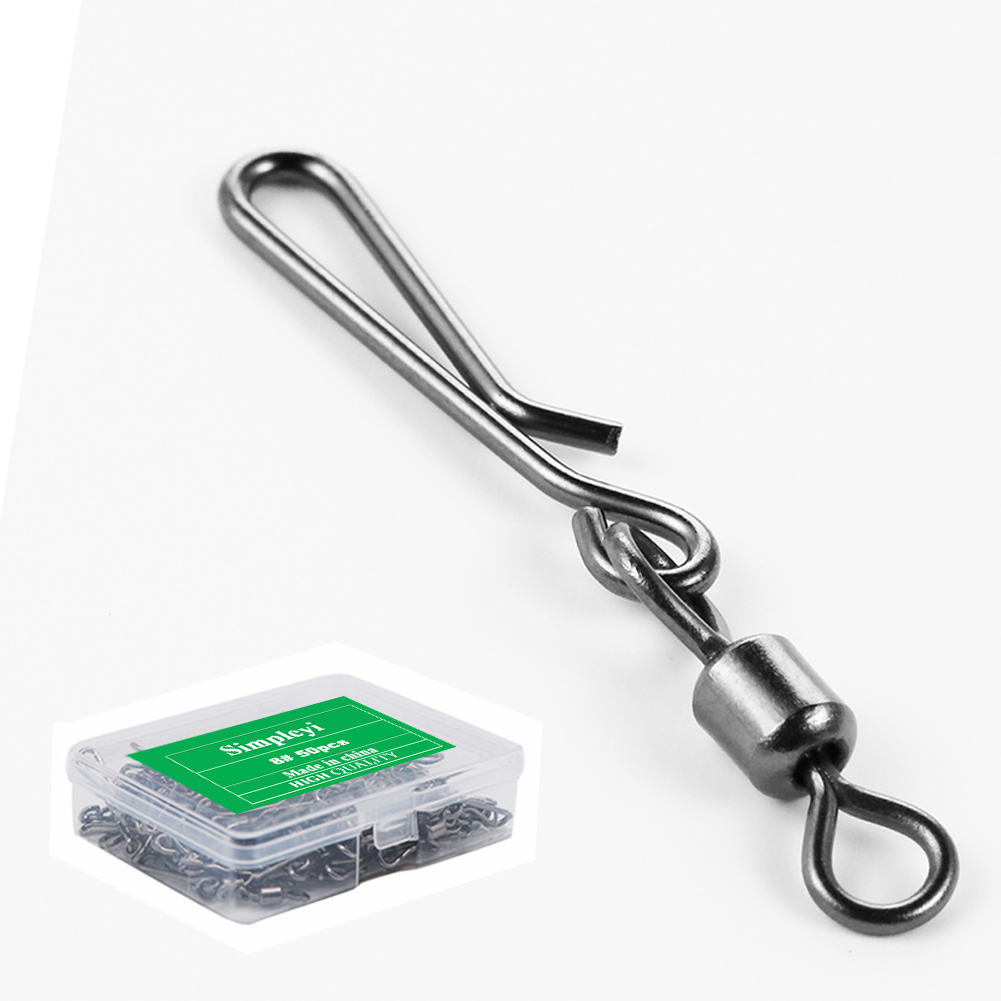Tackle Box - 50pcs Box Rolling Swivel With Hanging