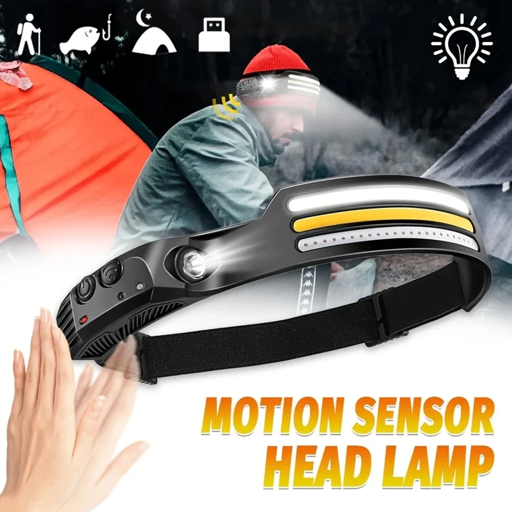 Rechargeable COB LED Induction - огляд і ціна Fishing Headlamp
