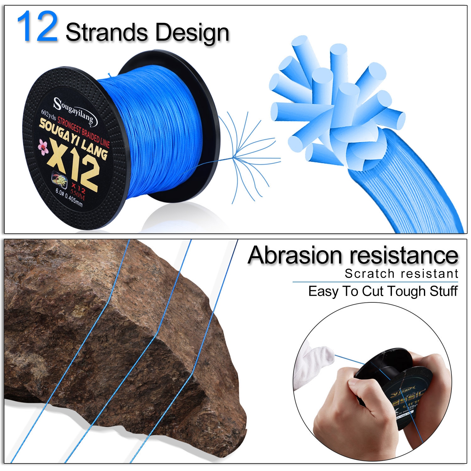 Sougayilang X12 150M 350M 550M - огляд і ціна Fishing Equipment Bundle
