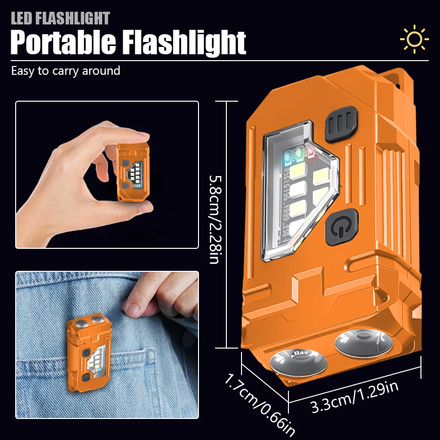 Mini Keychain EDC Flashlight R - огляд і ціна Fishing Headlamp