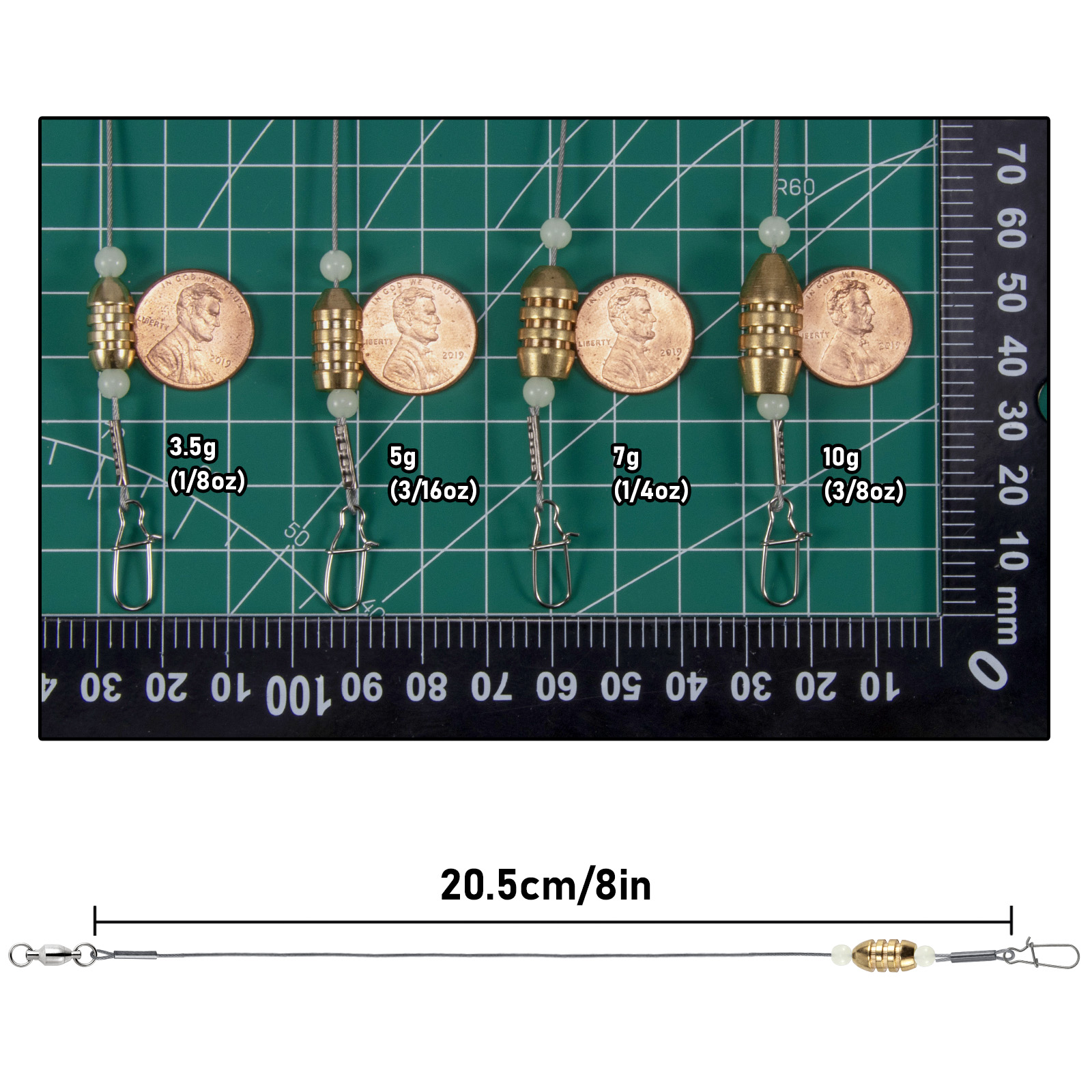 10pcs Carolina Rig Anti-bite F - огляд і ціна Snell Fishing Rig
