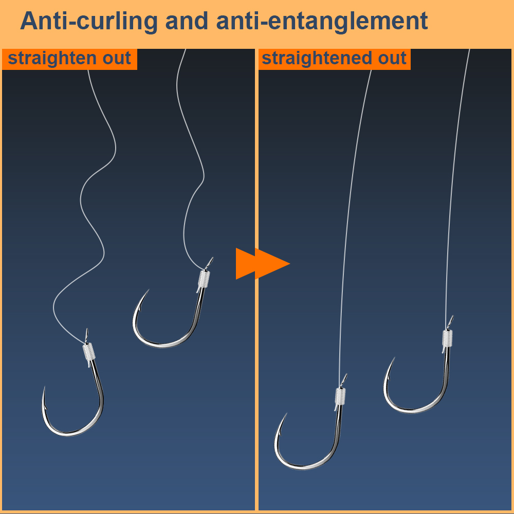 FTK 10PCS/pack 70cm Pre-Tied F - огляд і ціна Snell Fishing Rig