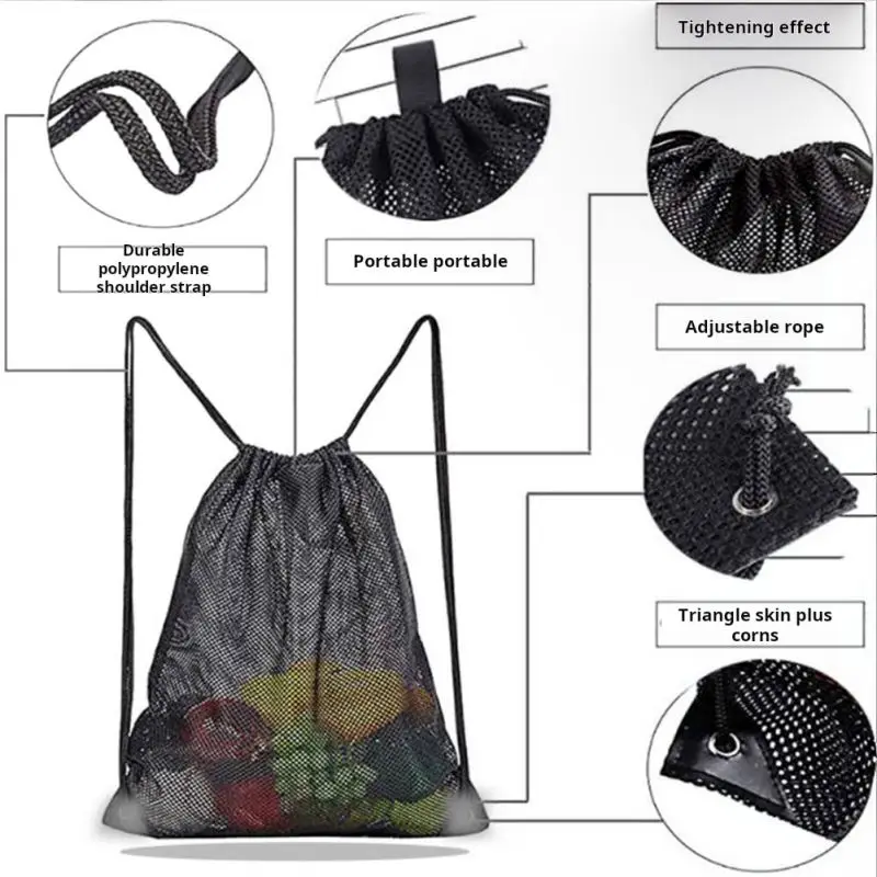 Mesh backpack with rope, quick - огляд і ціна Fishing Equipment Bag