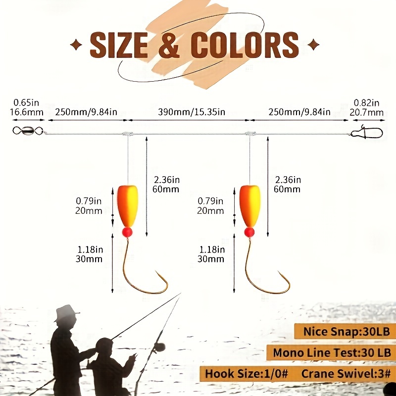 3pcs Pompano Rigs Surf Fishing - огляд і ціна Snell Fishing Rig
