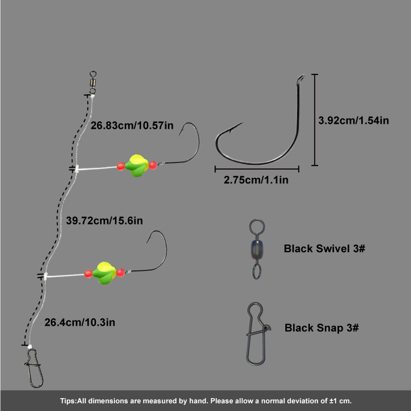 3/6Pcs Pompano Rigs Snell Floa - огляд і ціна Snell Fishing Rig