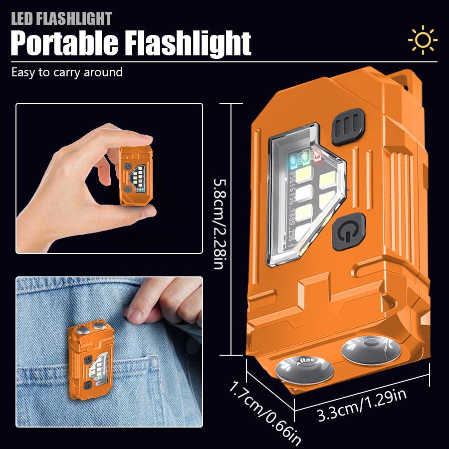 Mini Keychain EDC Flashlight R - огляд і ціна Fishing Headlamp