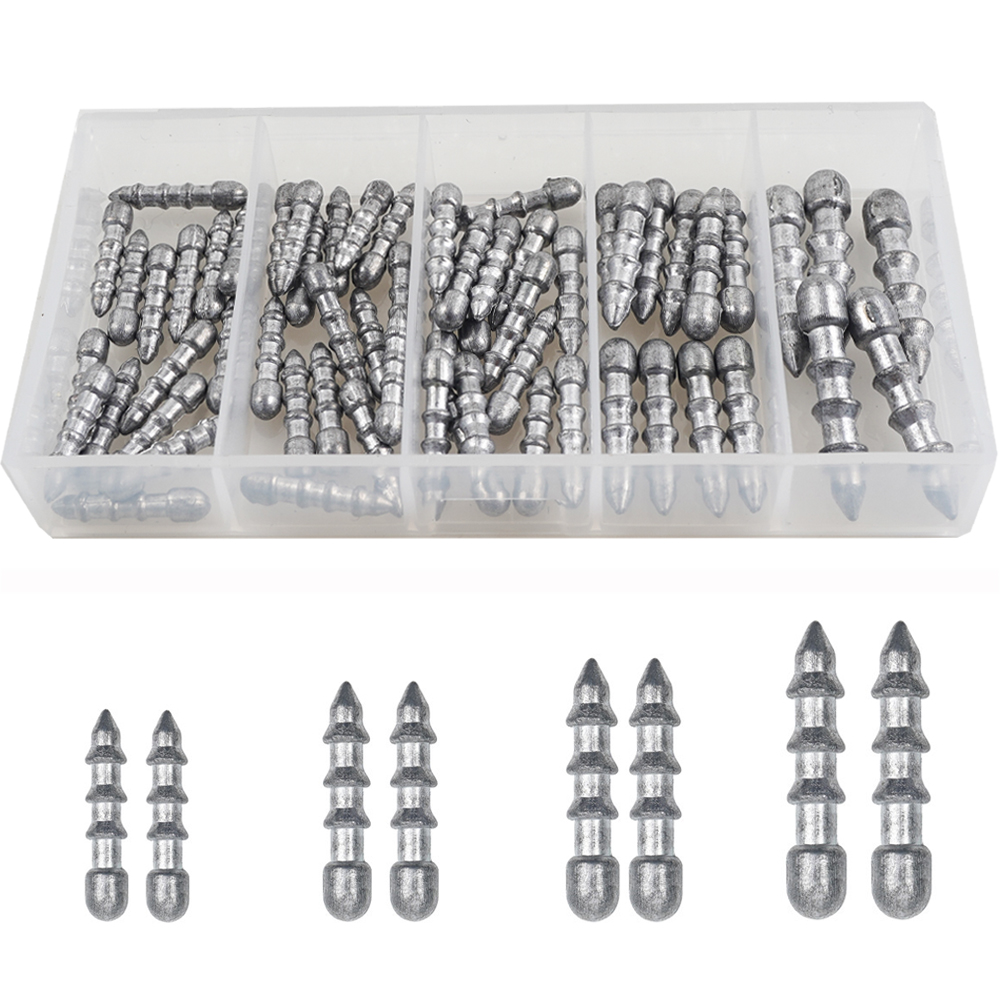 60PCS Nail weights Worm Fishin - огляд і ціна Fishing Equipment Lures