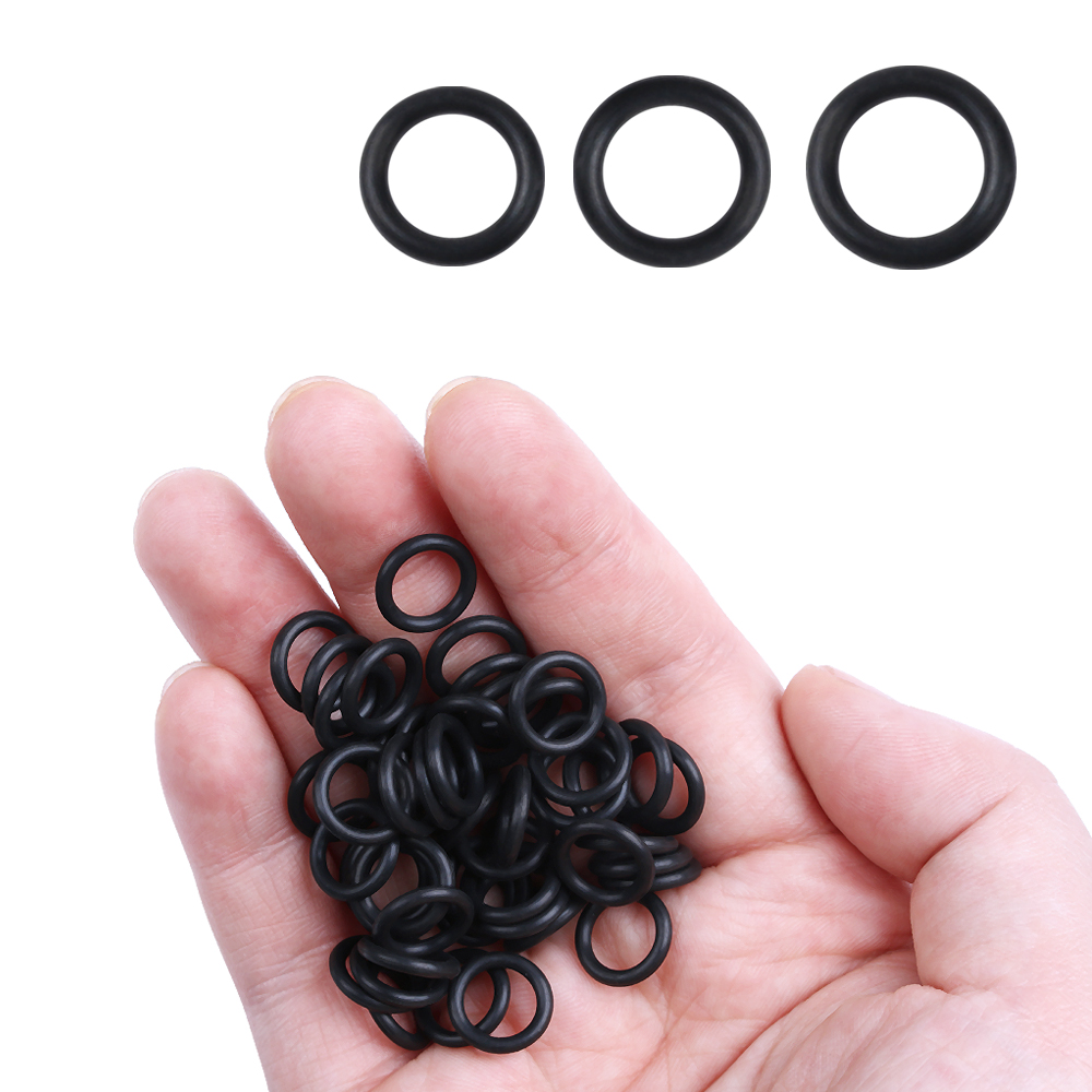 100 PCs Black Rubber O-Rings S - огляд і ціна Fishing Equipment For Beginners