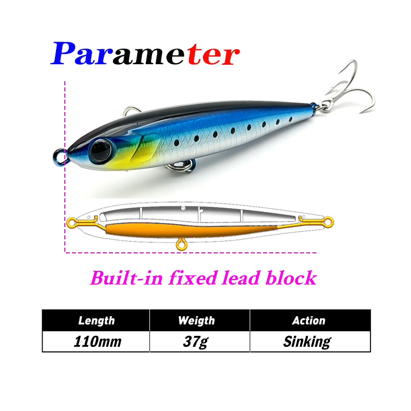 Testar 110mm 37g Heavy Sinking - огляд і ціна Fishing Equipment Japan