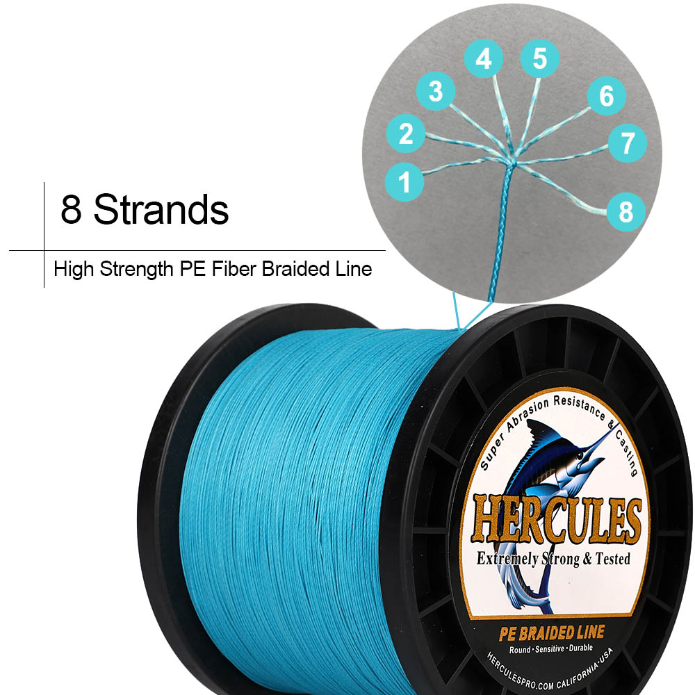 Hercules 8 Strand Braided 10-1 - огляд і ціна Fishing Equipment Bundle