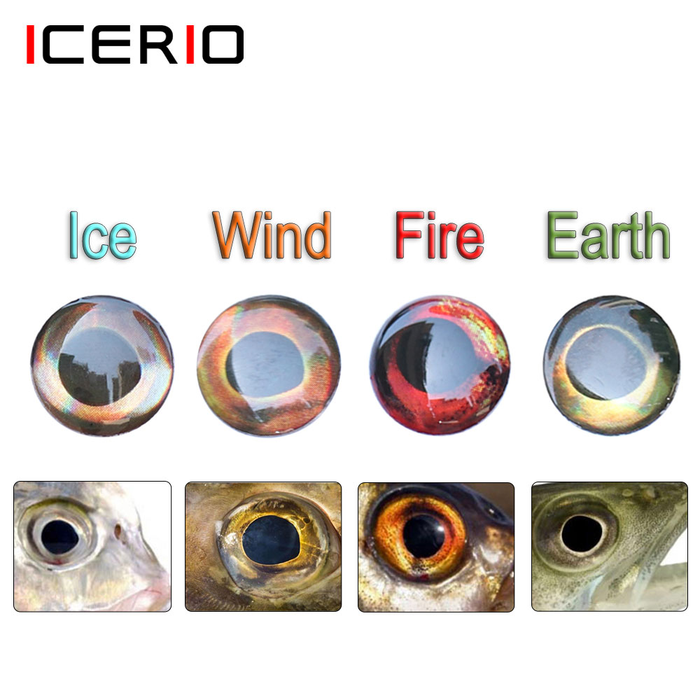 ICERIO 100PCS  Holographic 3D  - огляд і ціна Fishing Equipment Fly