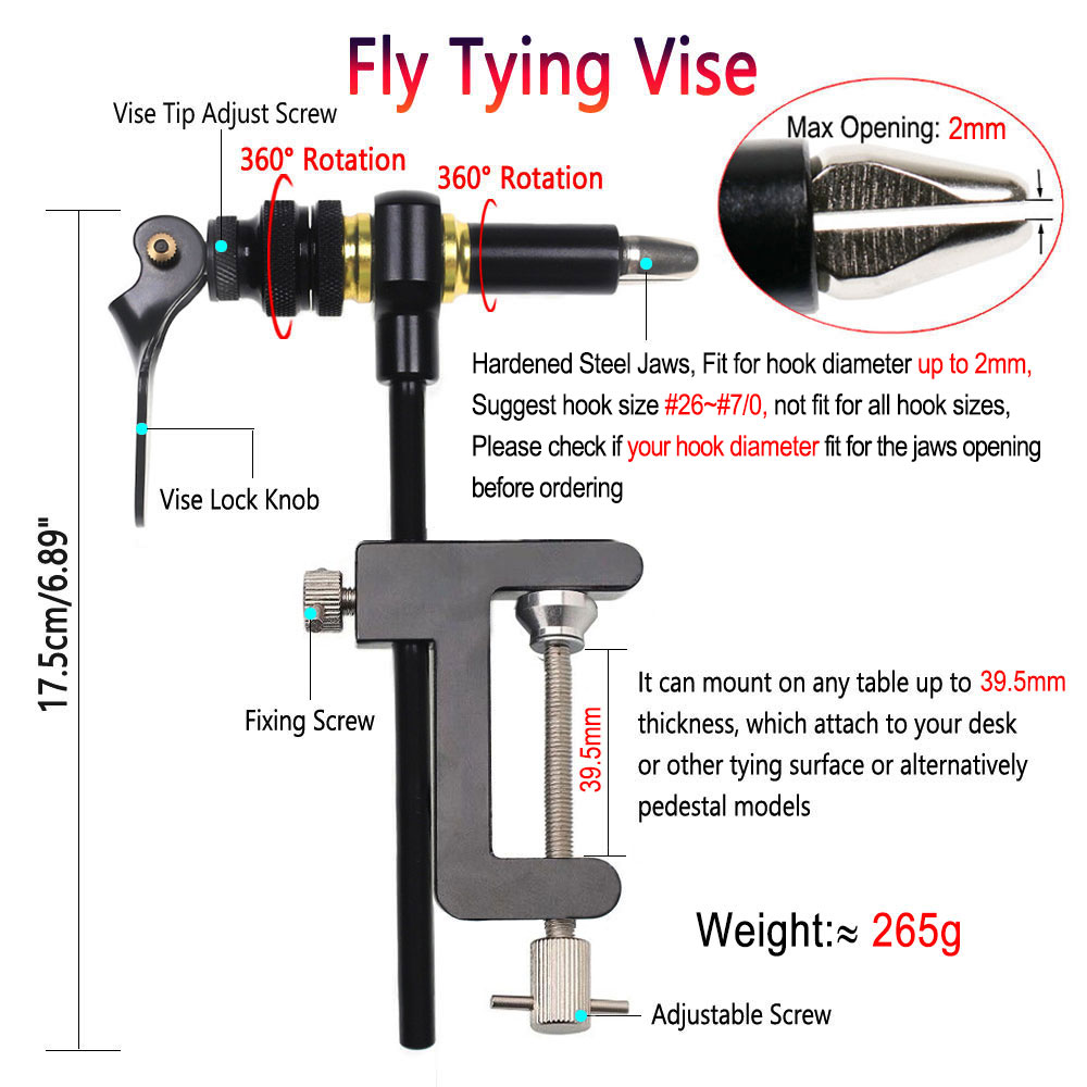 Bimoo 360° Rotation C-Clamp Fl - огляд і ціна Fishing Equipment Fly