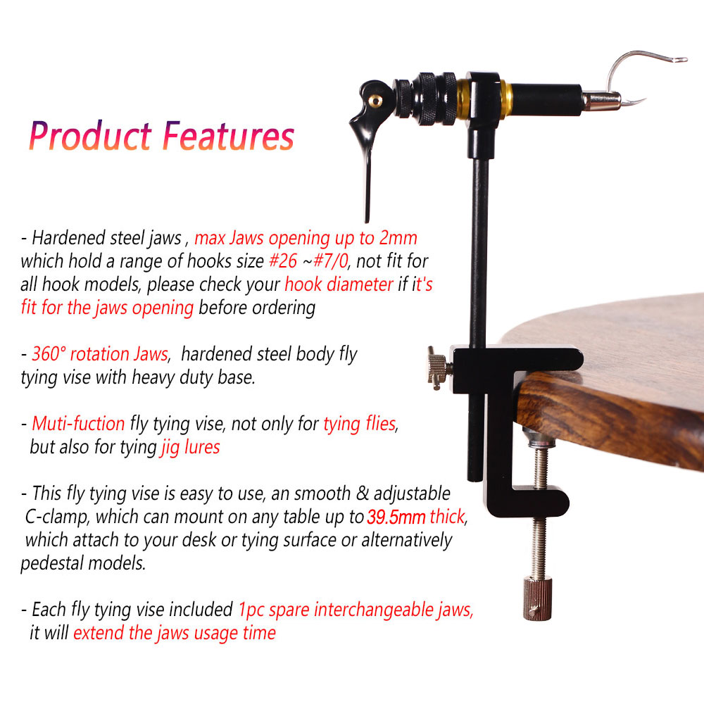 Bimoo 360° Rotation C-Clamp Fl - огляд і ціна Fishing Equipment Fly