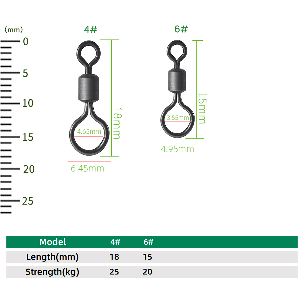 100pcs Carp Fishing Swivel Big - огляд і ціна Fishing Equipment For Beginners