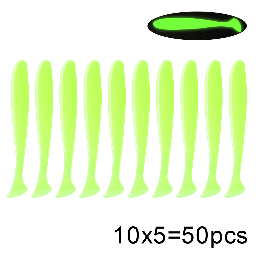 QXO 50 Pcs/Lot Swimbait Soft L - огляд і ціна Soft Plastic Lure