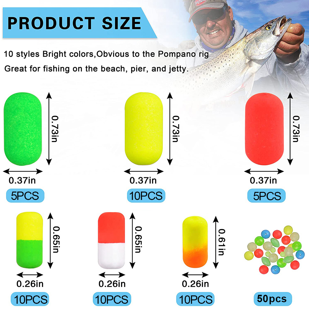 138Pcs Pompano Rigs Floats Bea - огляд і ціна Snell Fishing Rig