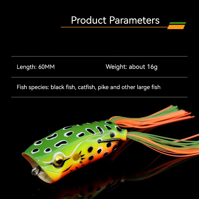 Big Mouth Topwater Frog Lures  - огляд і ціна Soft Plastic Lure