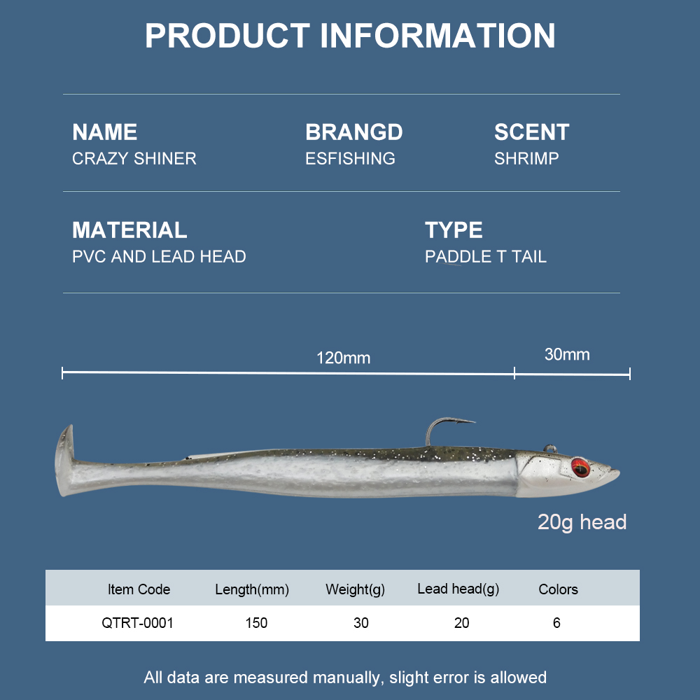 ESFISHING Soft Fishing Lure Le - огляд і ціна Soft Plastic Lure