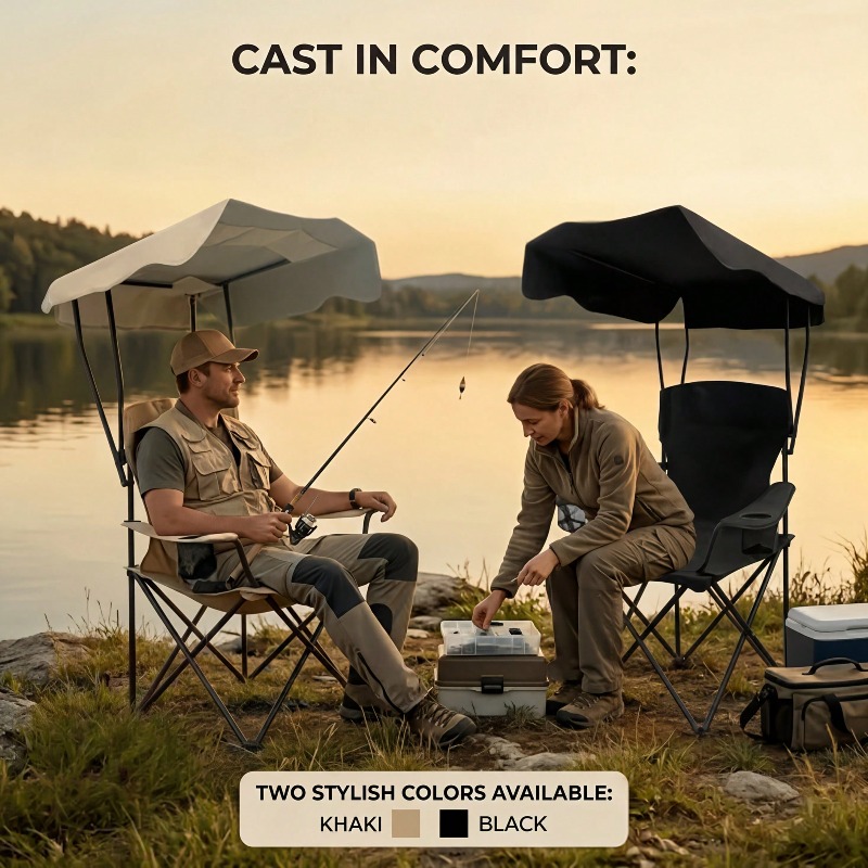 Outdoor Camping Chair With Awn - огляд і ціна Fishing Equipment Bag