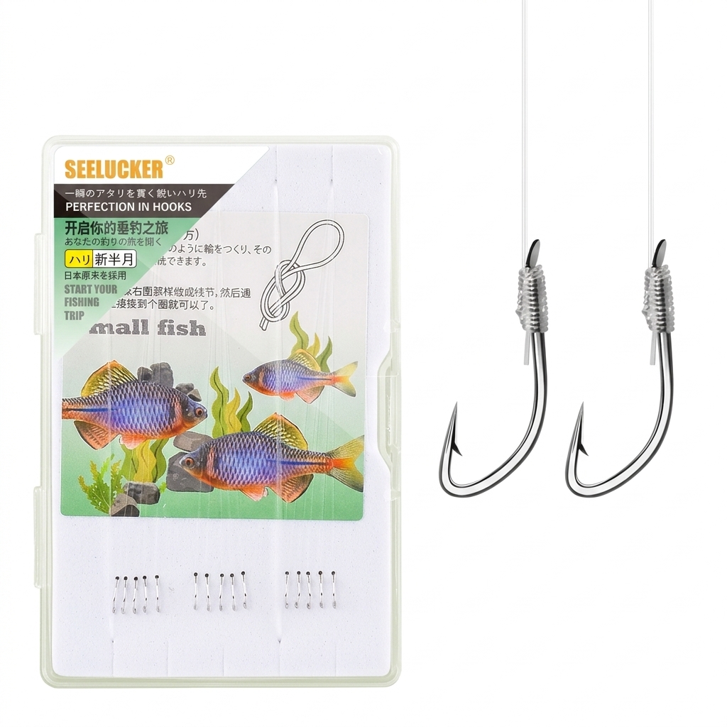 15 Pcs Pre Tied Micro-Fishing  - огляд і ціна Snell Fishing Rig