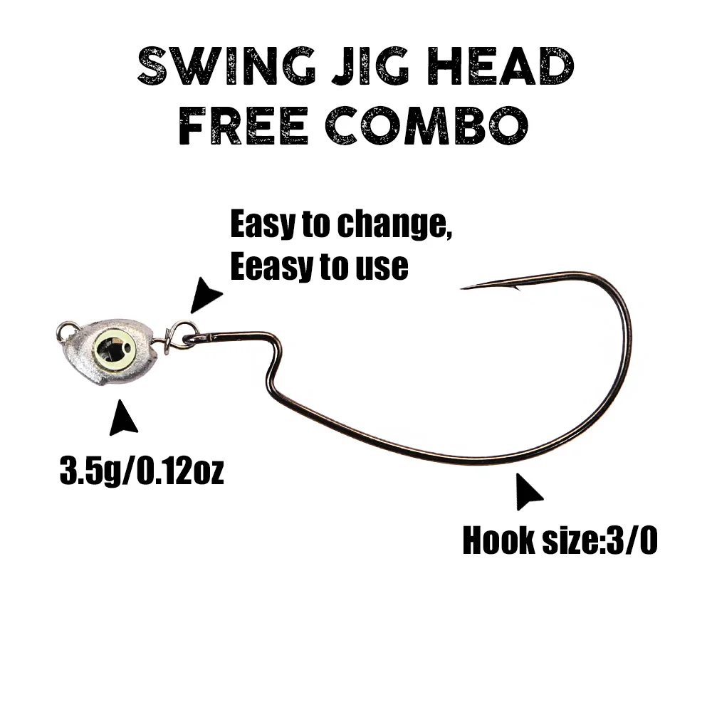 B&U Swing Jig Head Cheburashka - огляд і ціна Fishing Equipment Lures